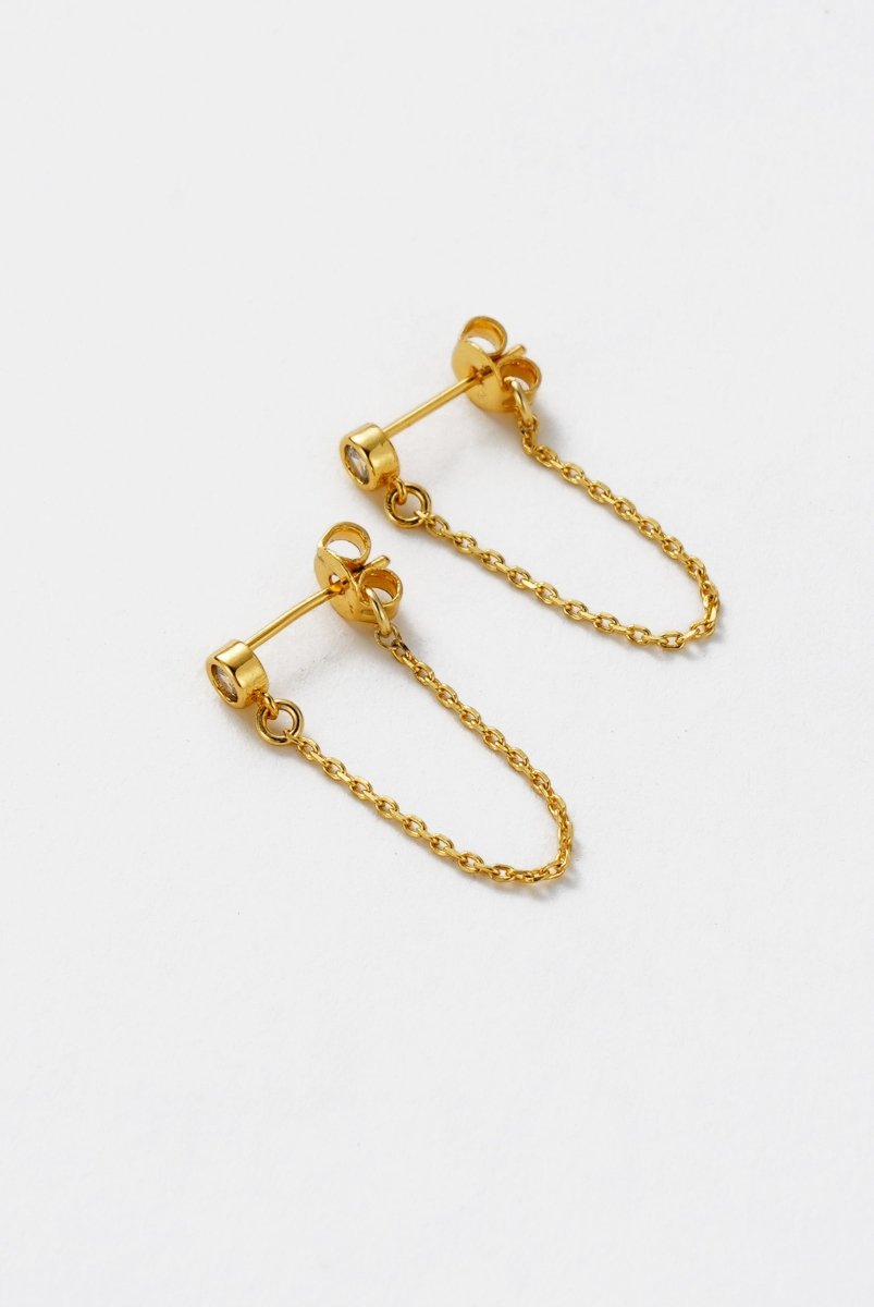 Crystal Chain Wrap Earring Earrings Zafino Jewellery
