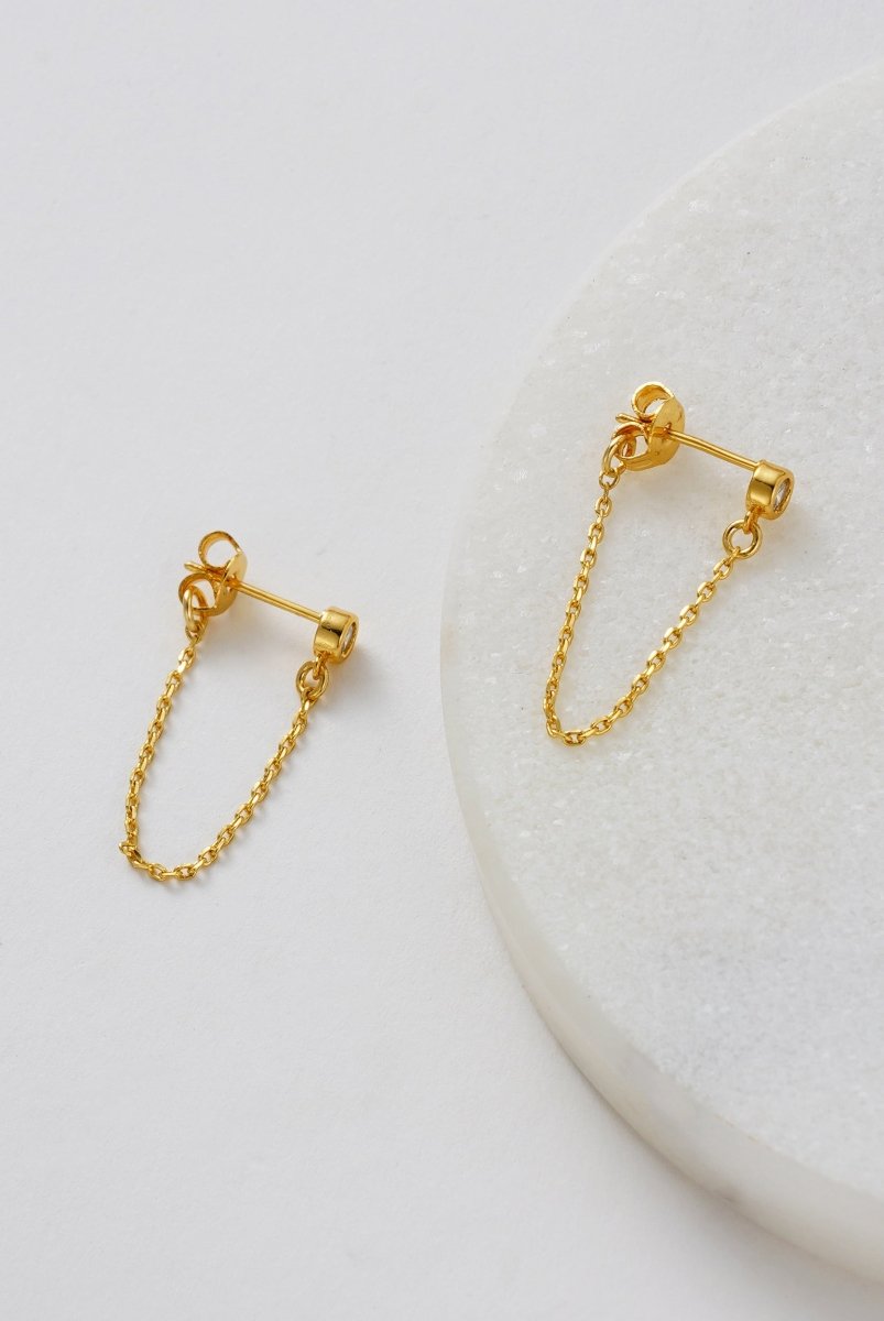 Crystal Chain Wrap Earring Earrings Zafino Jewellery