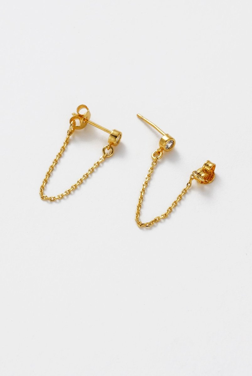 Crystal Chain Wrap Earring Earrings Zafino Jewellery