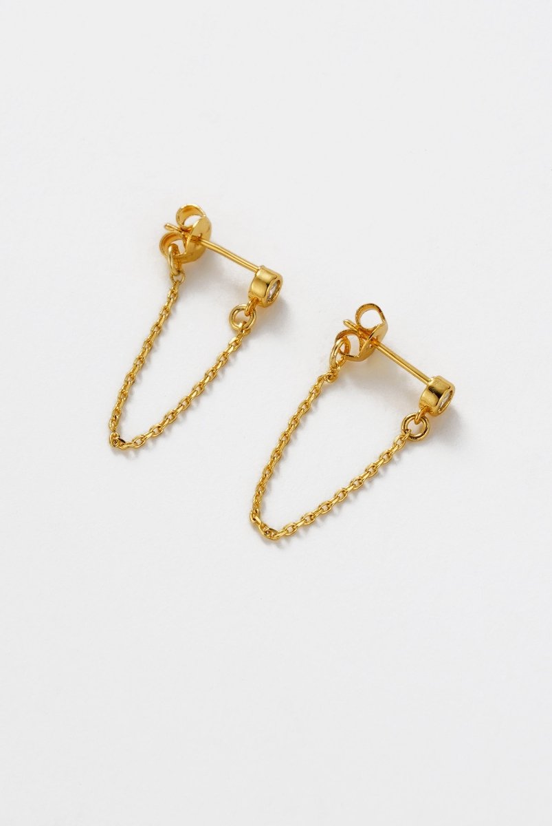 Crystal Chain Wrap Earring Earrings Zafino Jewellery