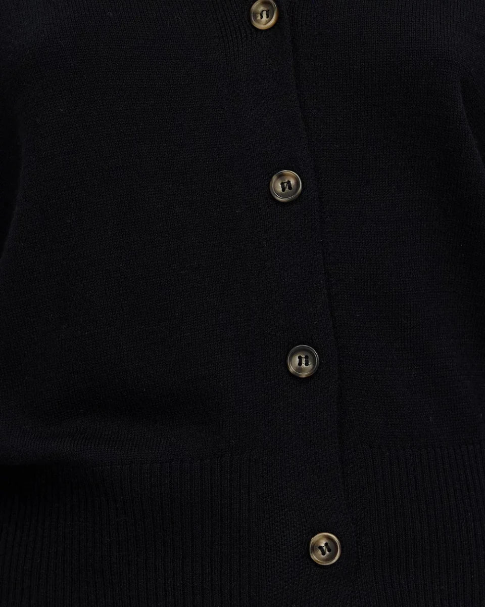 Dacey Cardigan - Black cardigan White by FTL