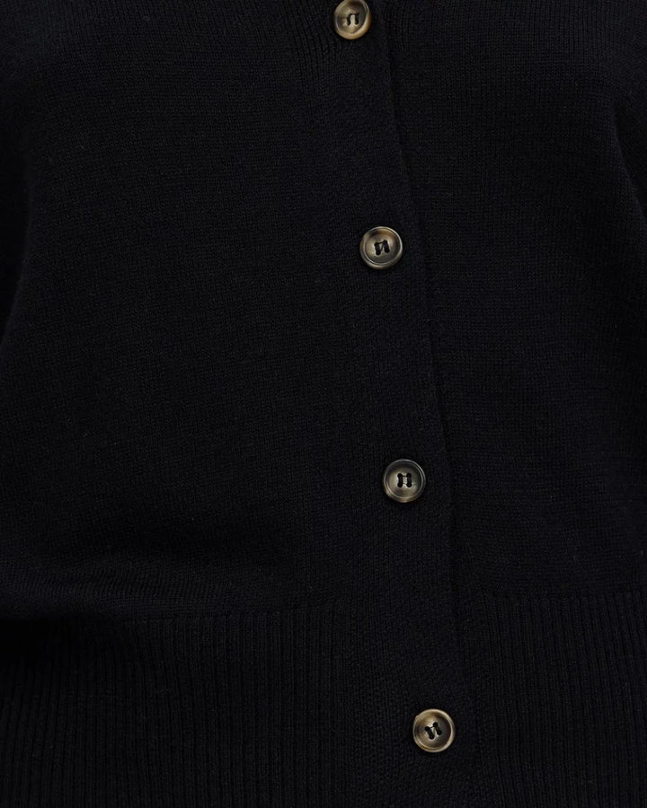Dacey Cardigan - Black cardigan White by FTL