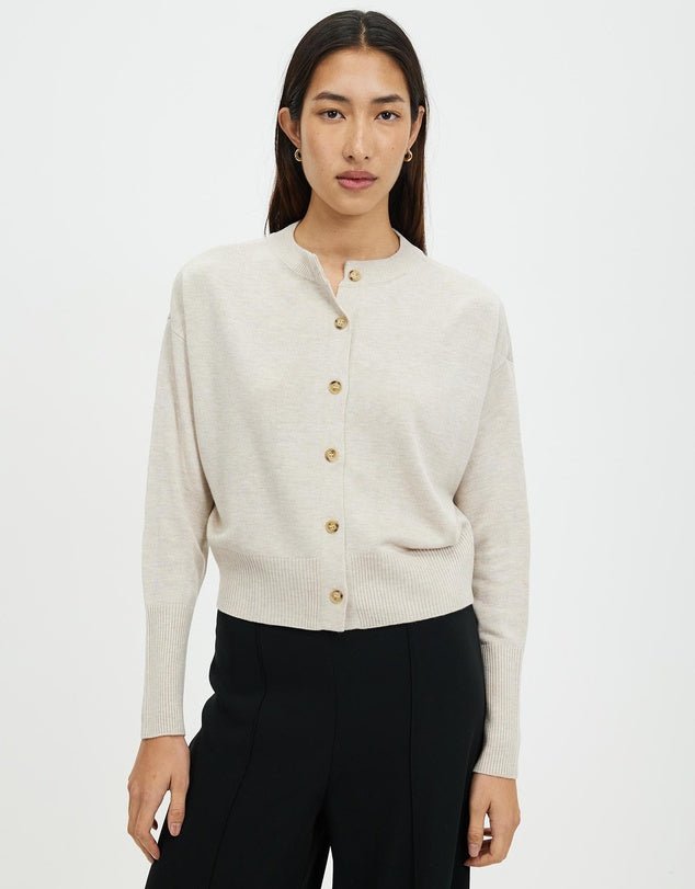 Dacey Cardigan - Mink cardigan White by FTL