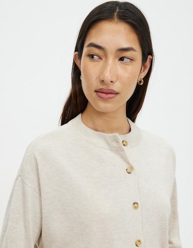 Dacey Cardigan - Mink cardigan White by FTL
