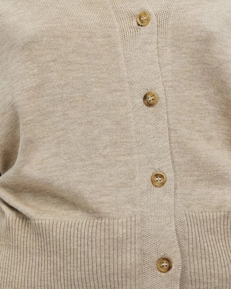 Dacey Cardigan - Oatmeal cardigan White by FTL