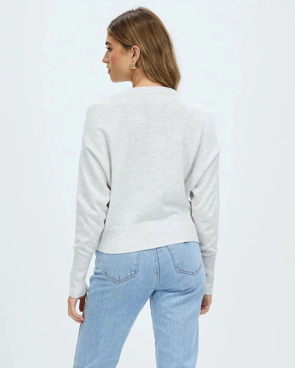 Dacey Cardigan - Winter Marle cardigan White by FTL