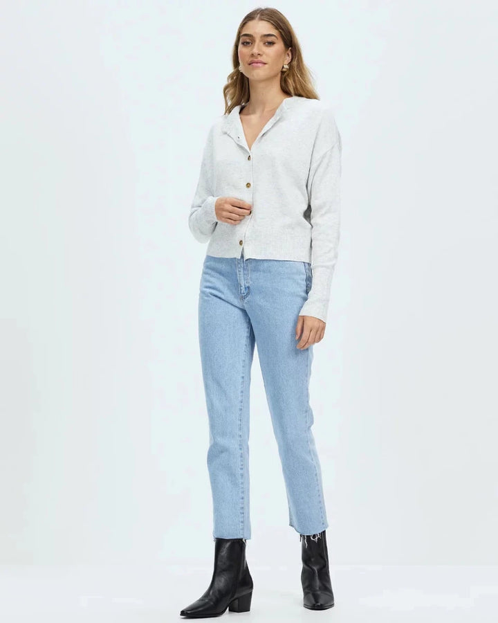 Dacey Cardigan - Winter Marle cardigan White by FTL