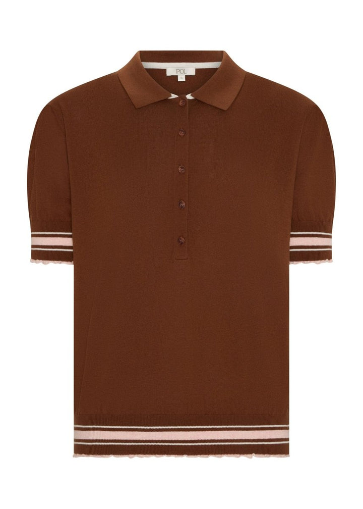 Dahlia Knit Polo - Stanleyandstone