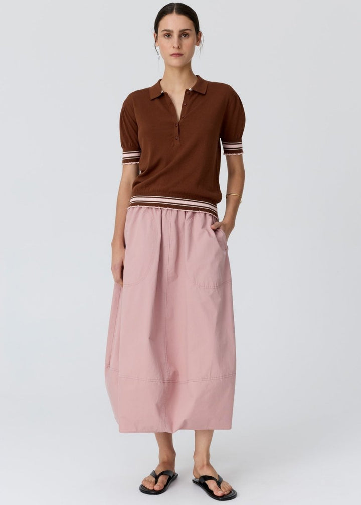 Dahlia Knit Polo - Stanleyandstone