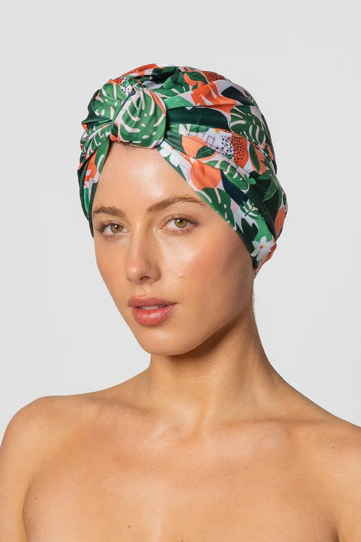 Dahlia Shower Cap - multiple colours Louvelle Australia Peach Bellini - Big Hair