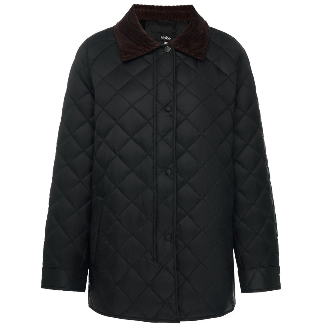 Daisy Quilted Jacket - Black - Stanleyandstone