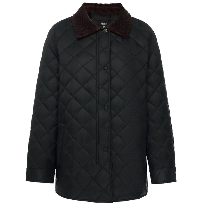 Daisy Quilted Jacket - Black Coats &amp; Jackets Moke Apparel