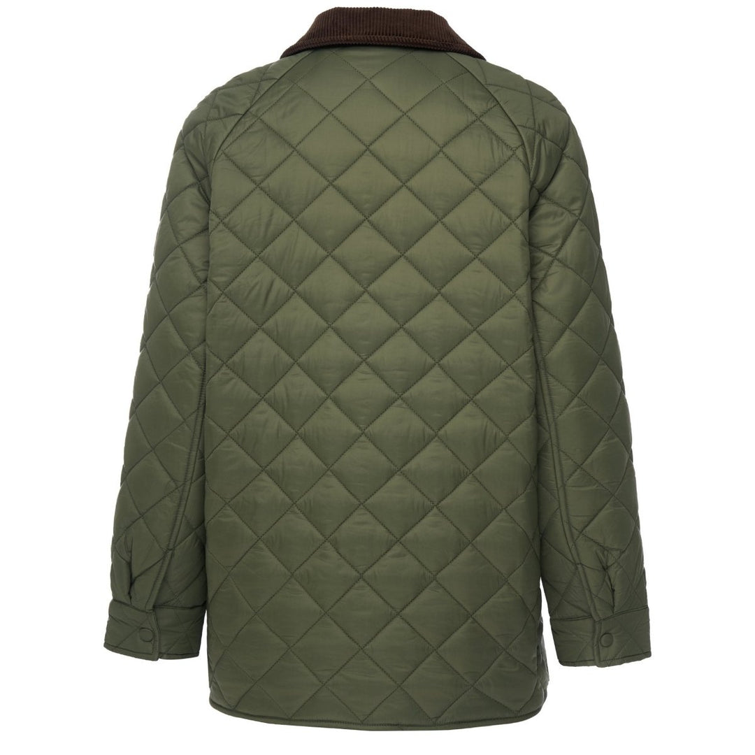 Daisy Quilted Jacket - Olive Green Coats &amp; Jackets Moke Apparel