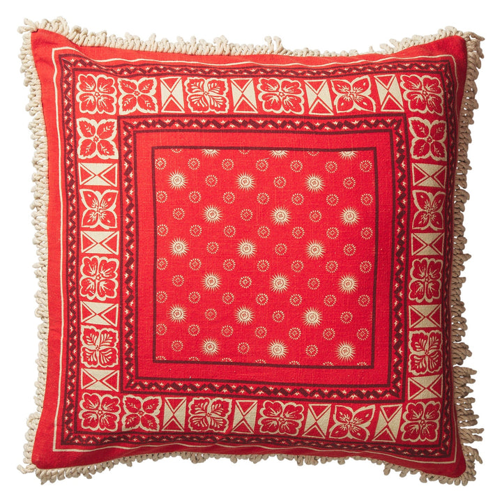 Odessa Reversible Cushion - Poppy Sage &amp; Clare Feather Insert