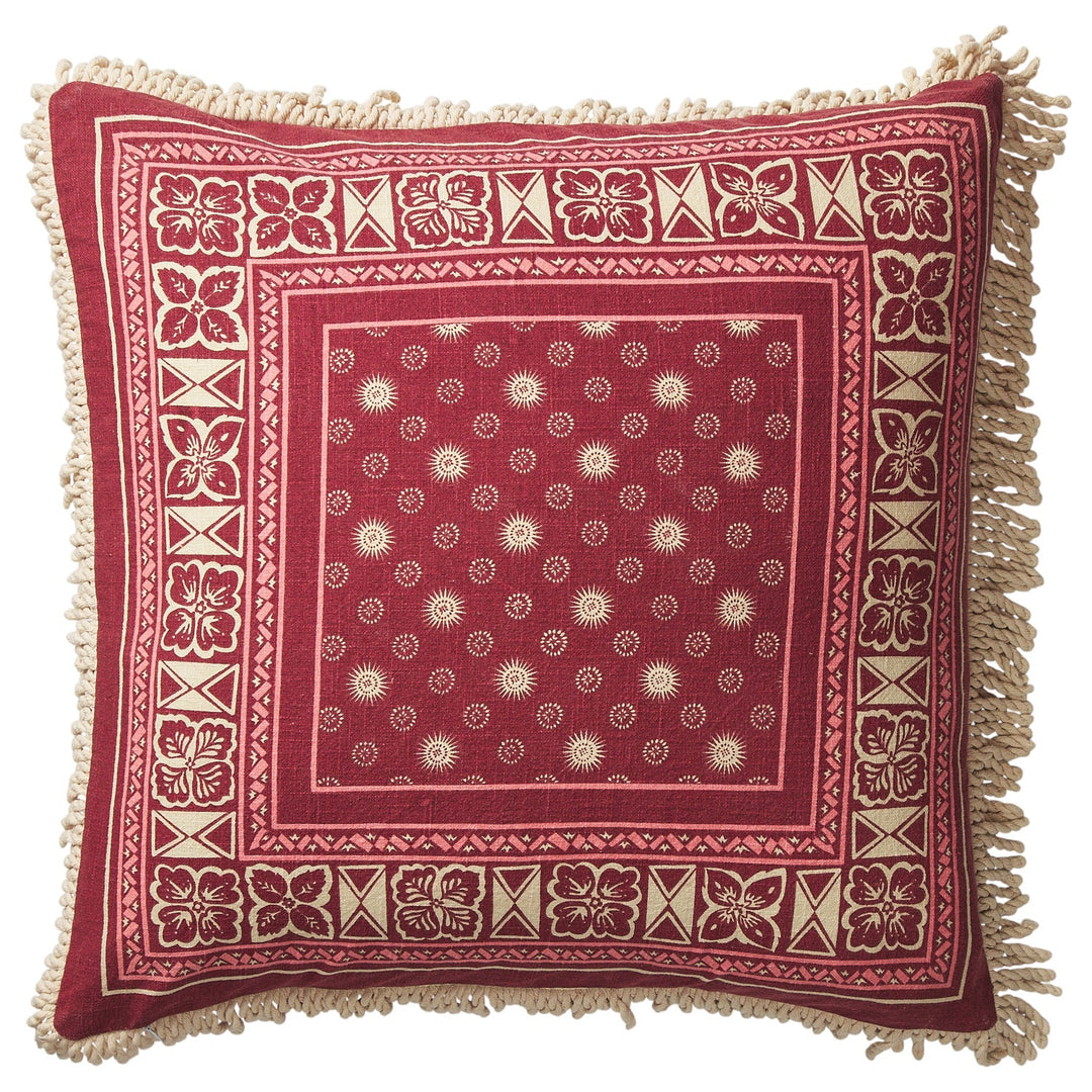 Odessa Reversible Cushion - Poppy Sage &amp; Clare