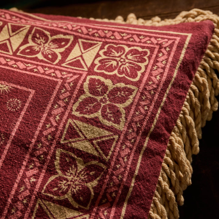 Odessa Reversible Cushion - Poppy Sage &amp; Clare