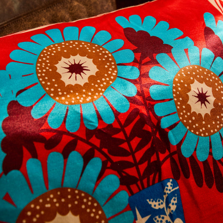 Cleo Cushion - Poppy Sage &amp; Clare