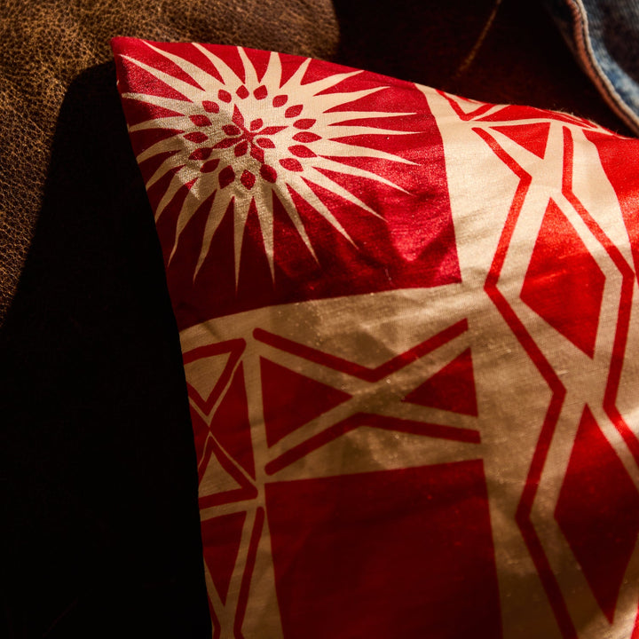 Cleo Cushion - Poppy Sage &amp; Clare