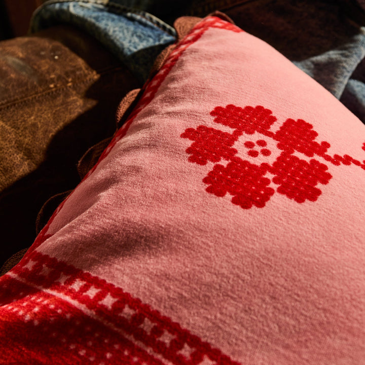 Bonny Reversible Velvet Cushion - Sienna Sage x Clare