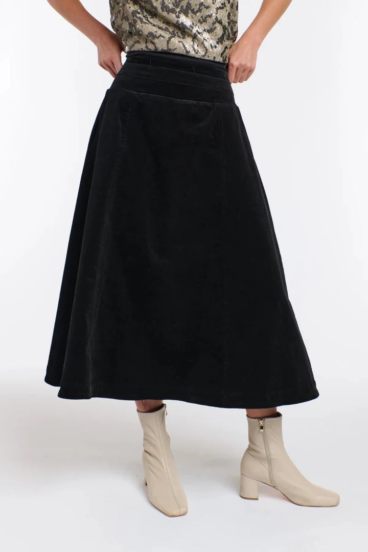 DAKOTA CORD SKIRT skirt 365 days BLACK XS