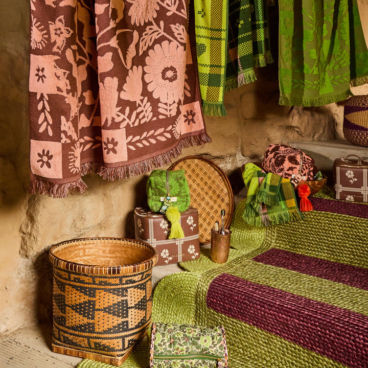 Indiana Terry Pouch - Cactus Green Sage &amp; Clare