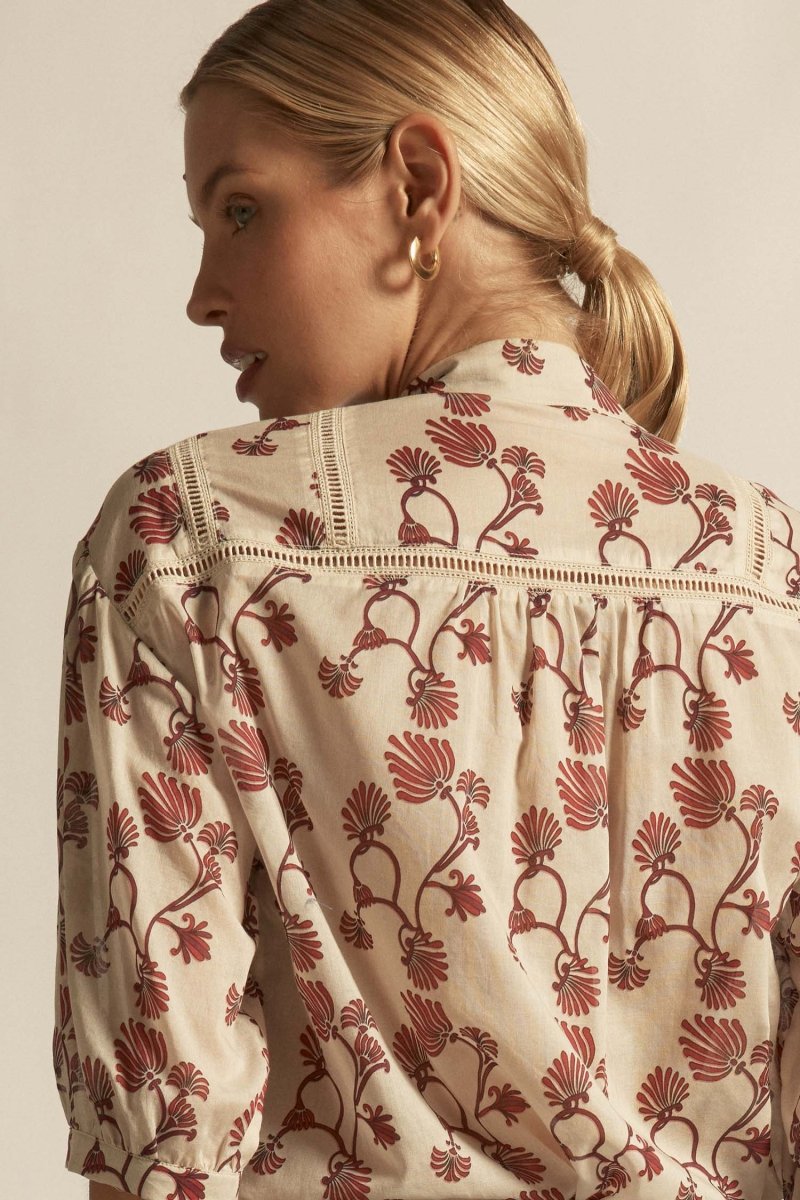 Daydream Top - Cream Berry Nouveu blouse Zoe Kratzmann