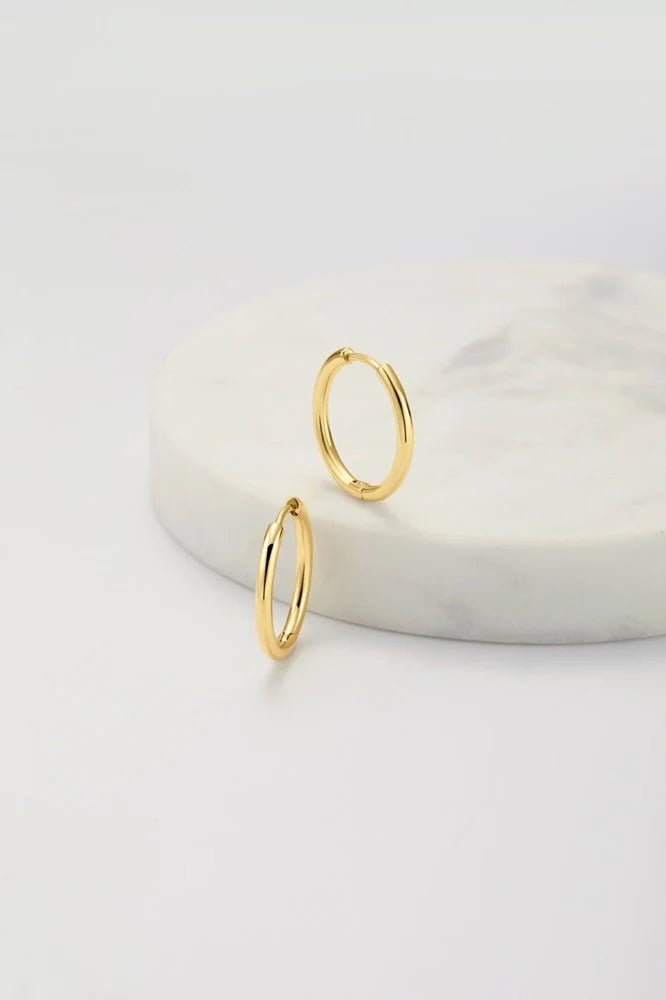 Deliah Hoop medium - gold Earing Zafino Jewellery