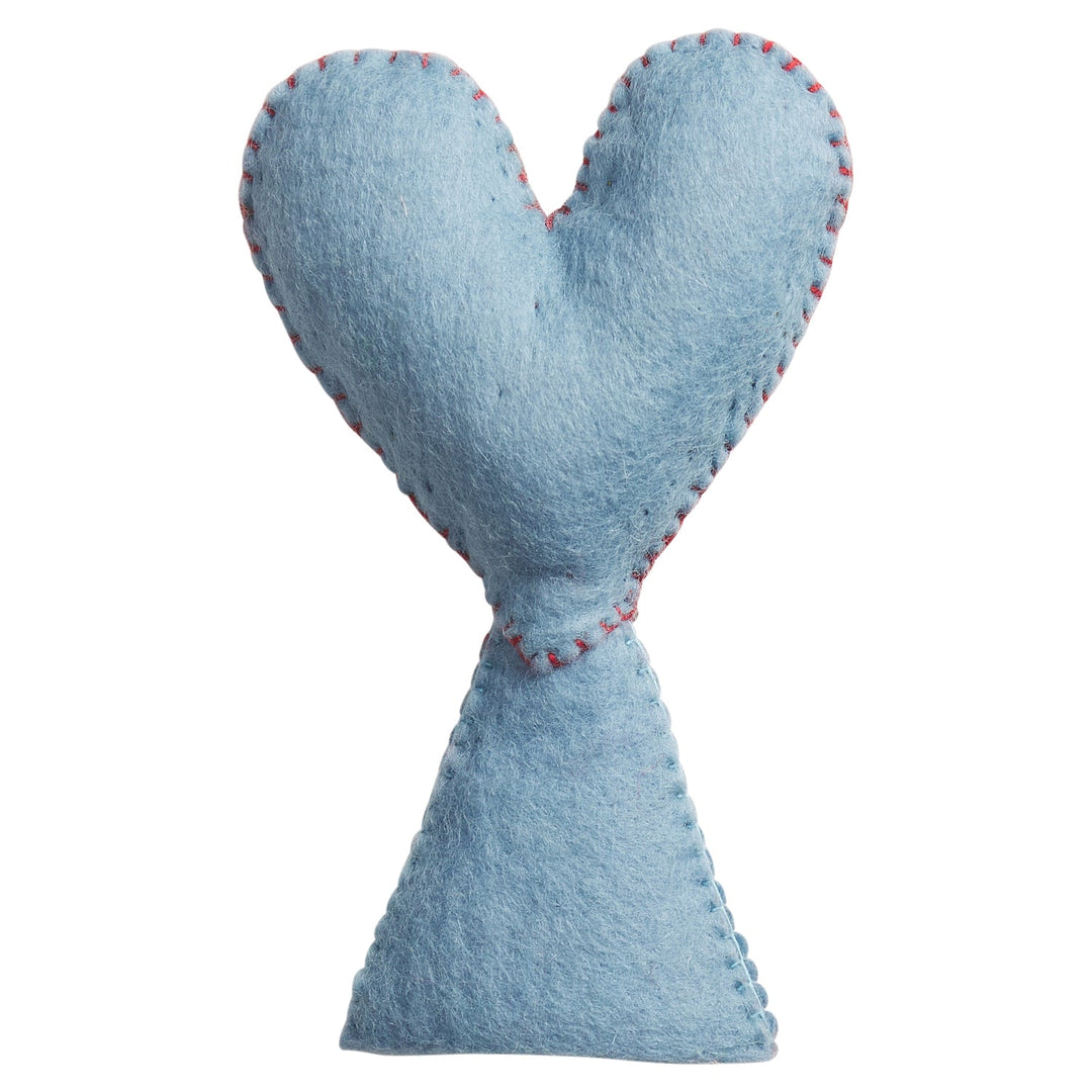 Delilah Felt Heart Tree Topper christmas decoration Sage &amp; Clare
