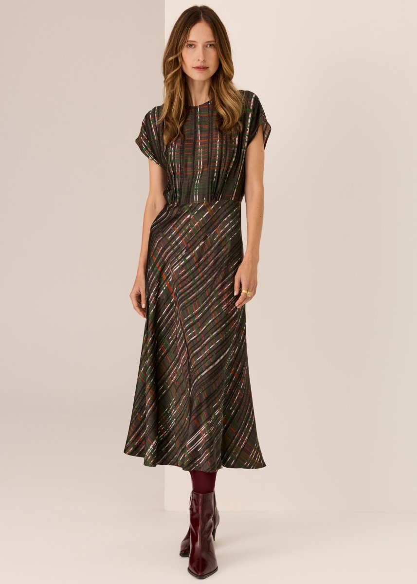 Della Bias Dress- Della Print dress POL