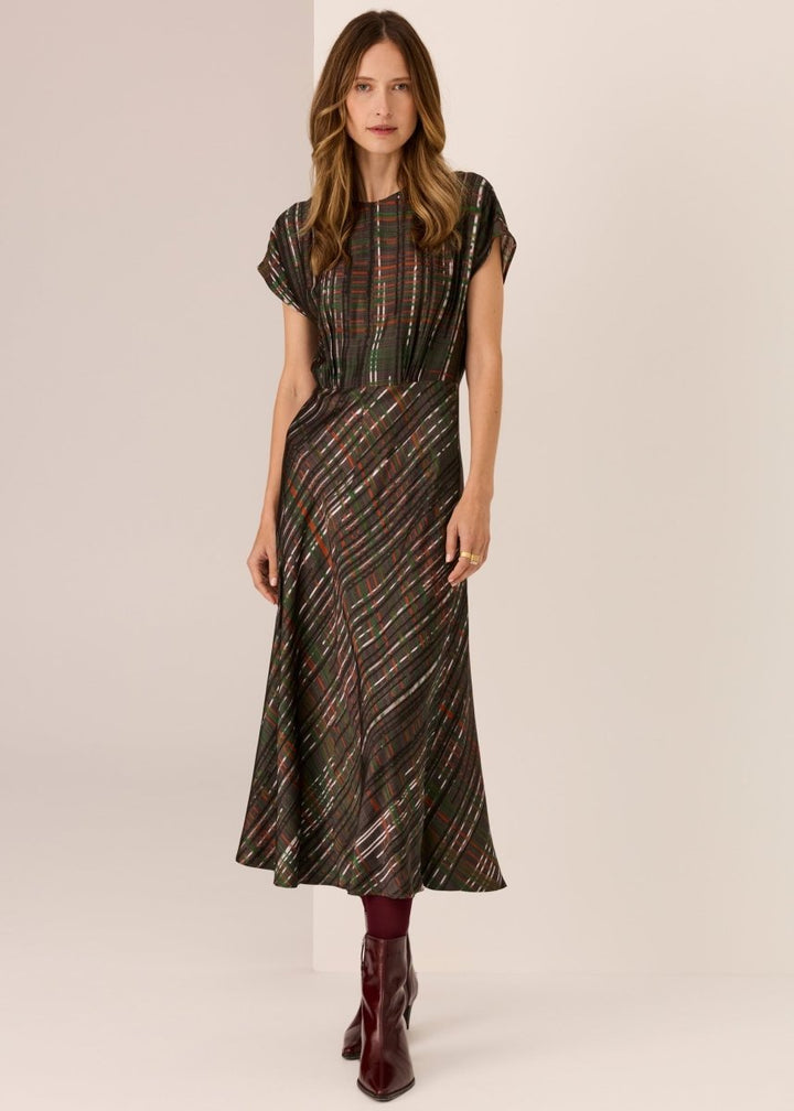 Della Bias Dress- Della Print dress POL