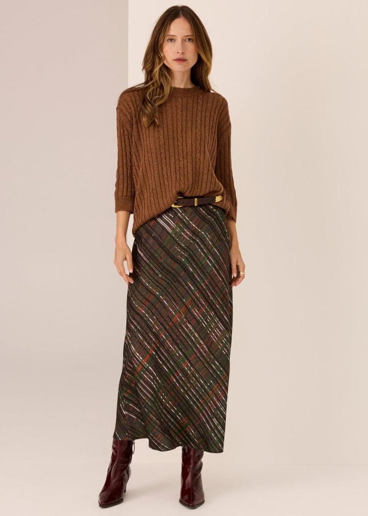 Della Bias Skirt - Della Print skirt POL