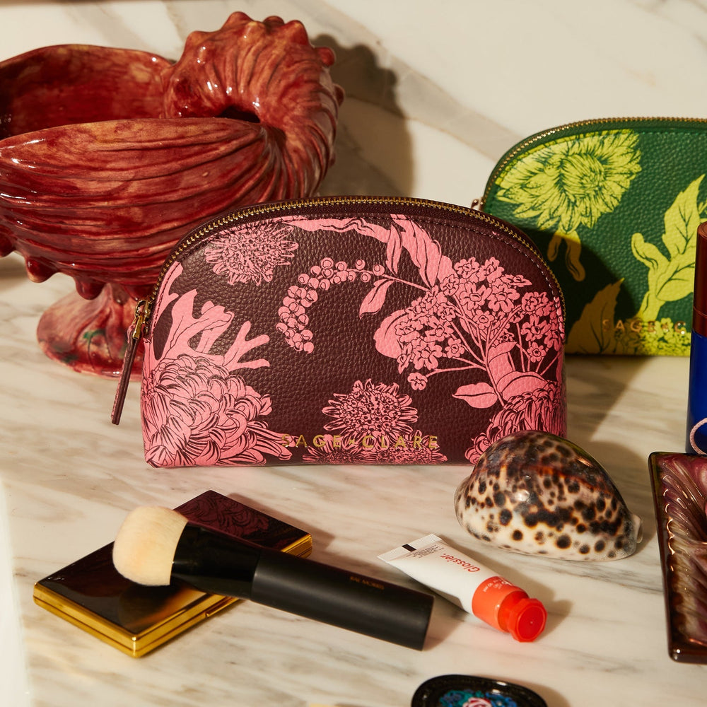 Delphine Cosmetic Pouch - Garnet home Sage & Clare
