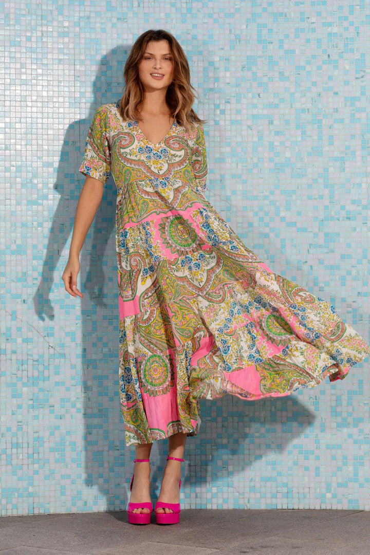 Delphine Maxi Dress - Tink-Pink General Lola