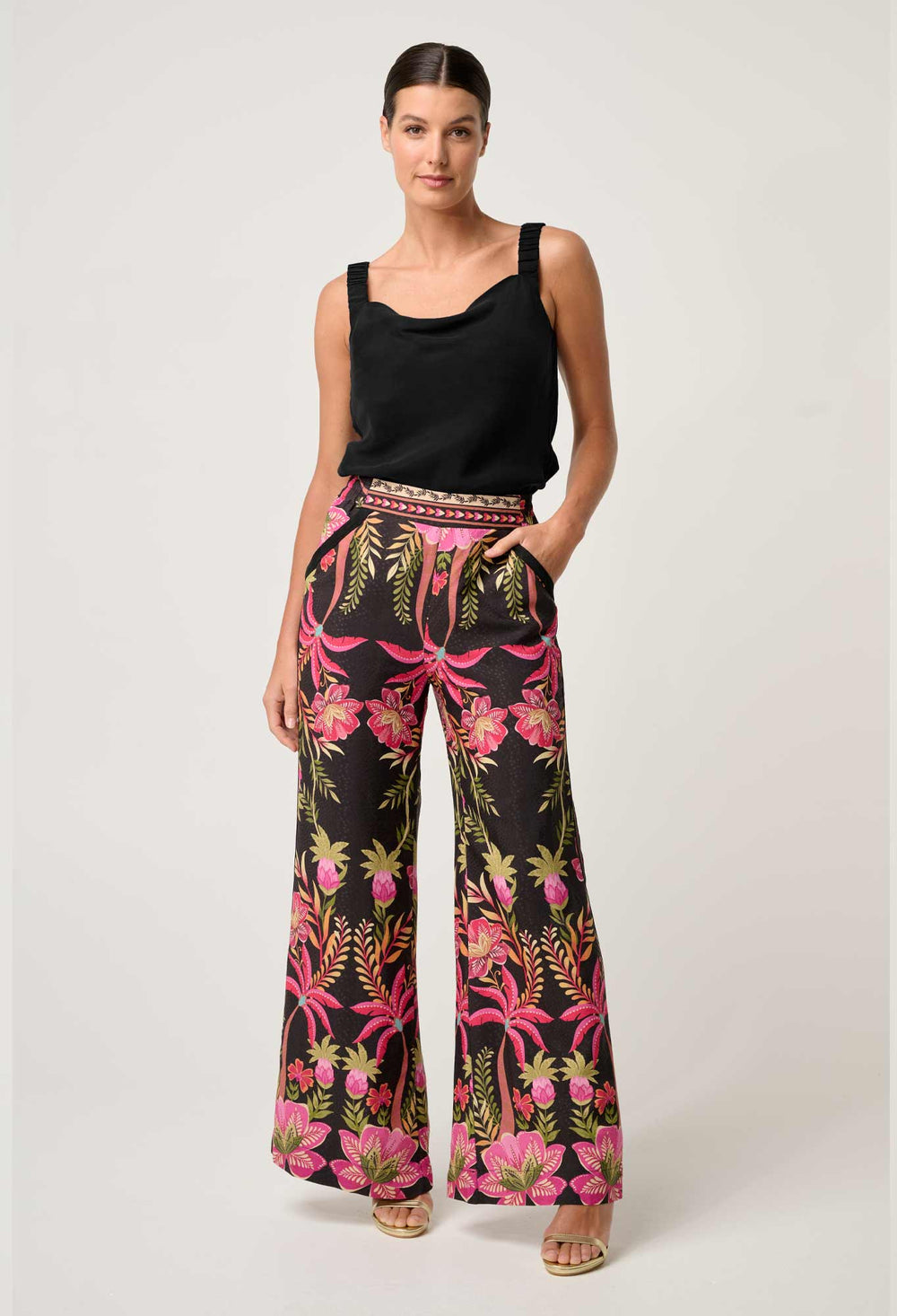 Delray Reversible Cupro Cami - Black Blouse Once Was