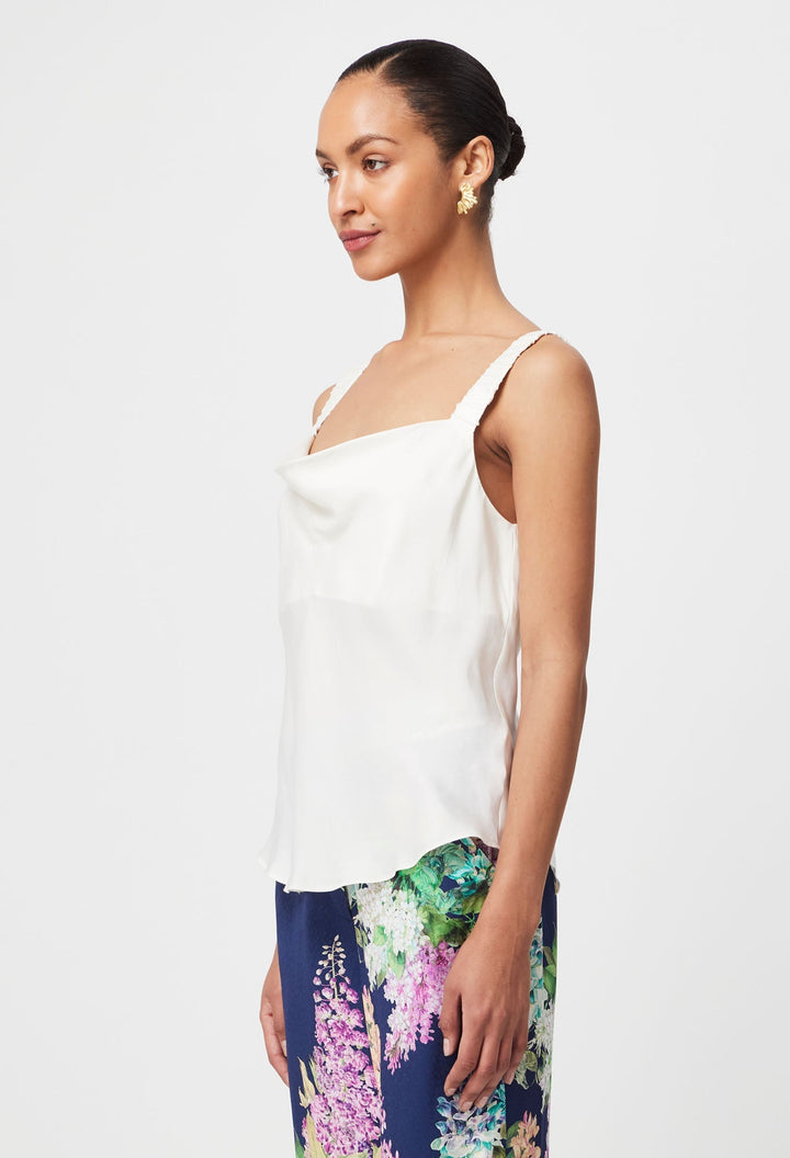 Delray Reversible Cupro Cami in Ivory top Once Was