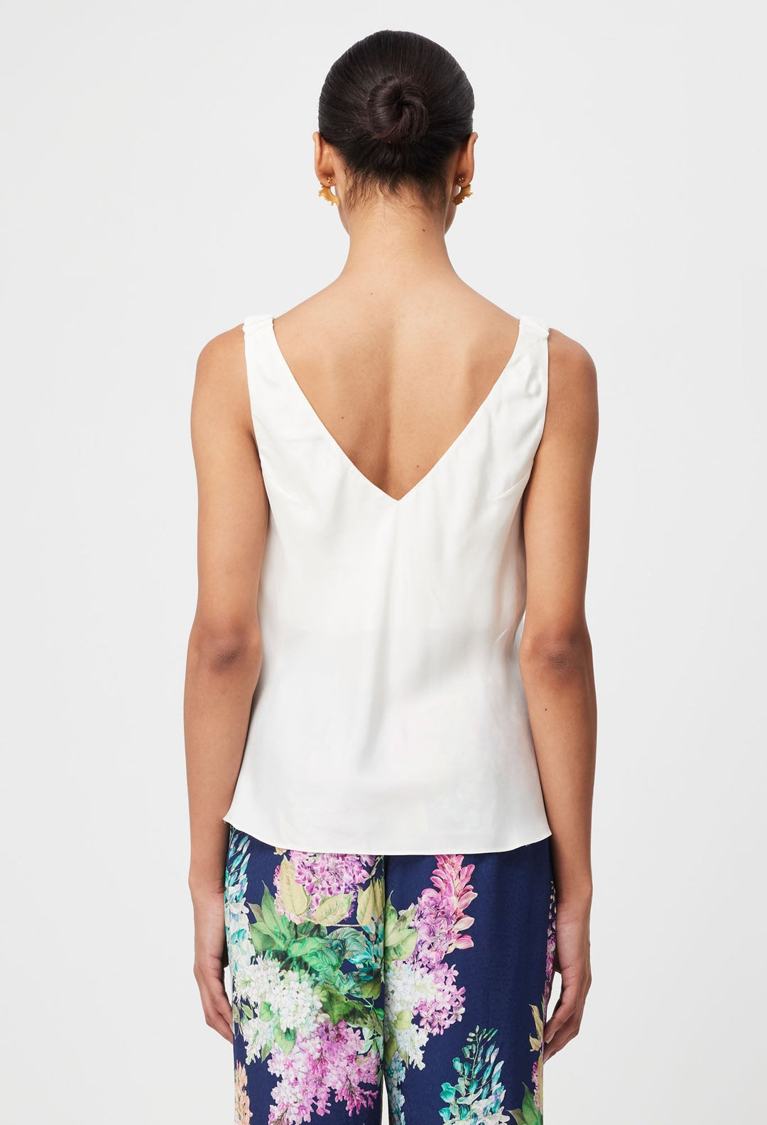 Delray Reversible Cupro Cami in Ivory top Once Was