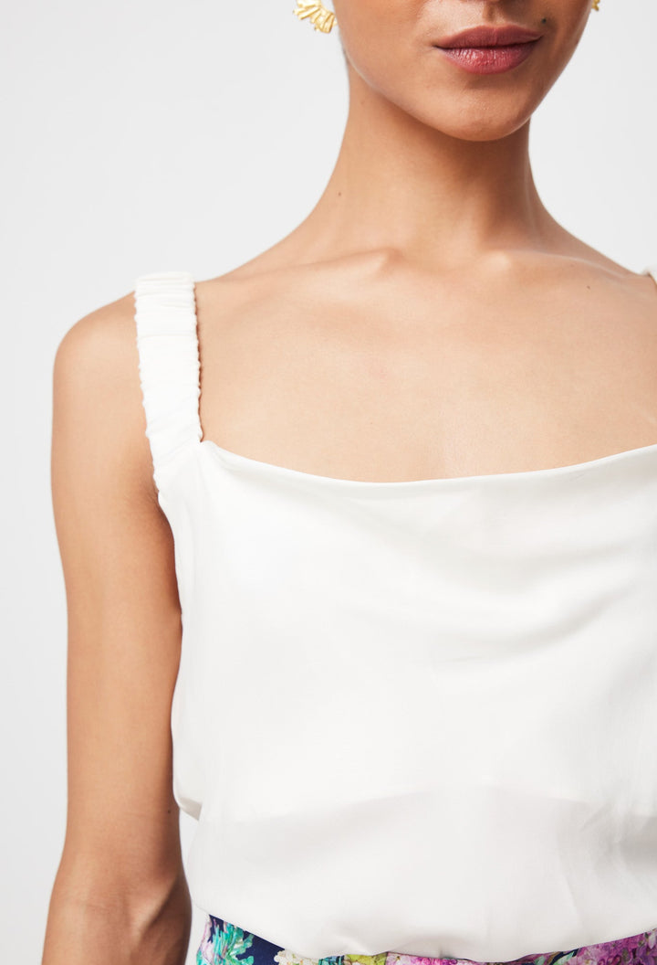 Delray Reversible Cupro Cami in Ivory top Once Was