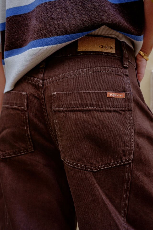 Demi Barrel Jean - bitter Choc Ceres Life