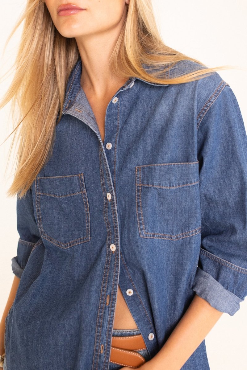 Denim Dark Wash Shirt - Stanleyandstone