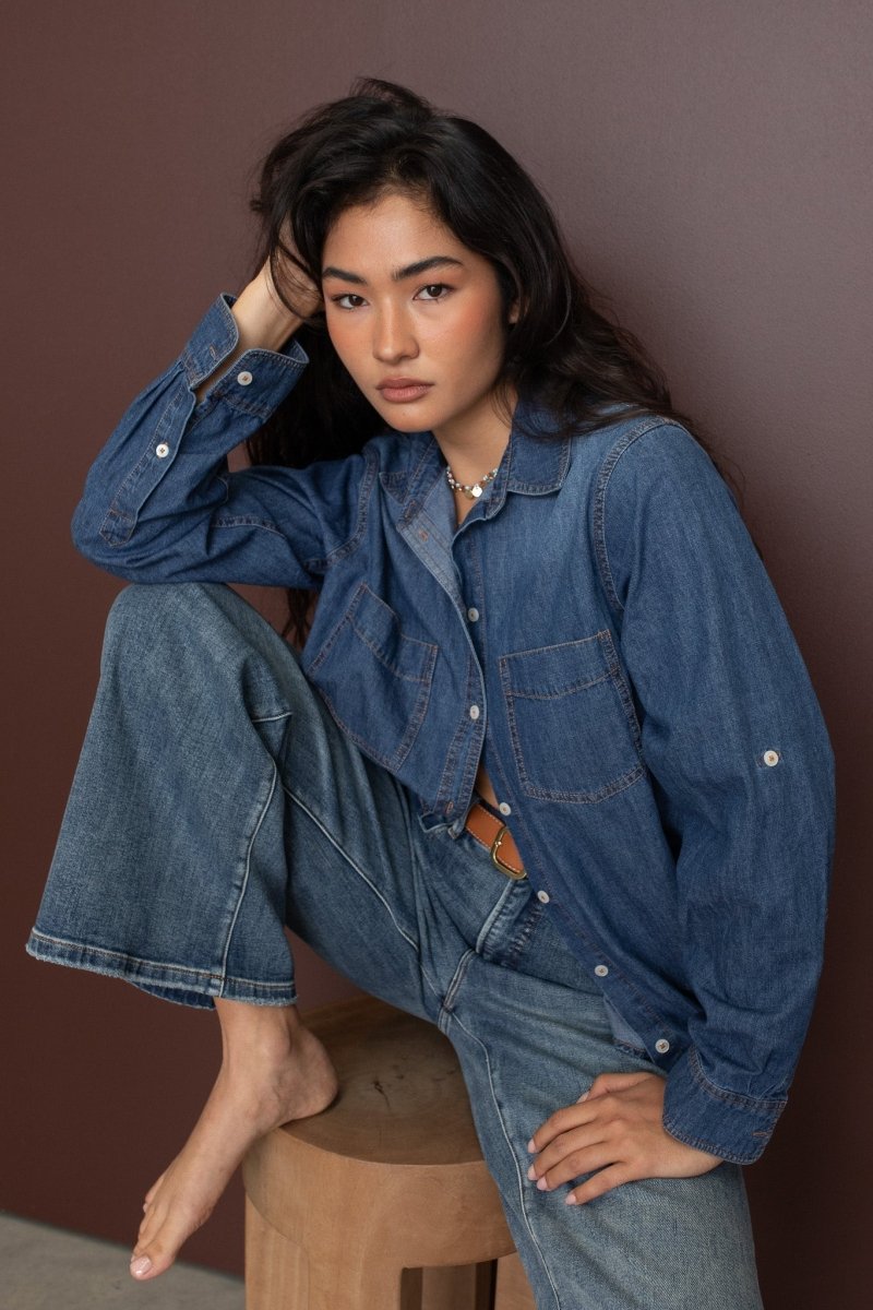 Denim Dark Wash Shirt - Stanleyandstone