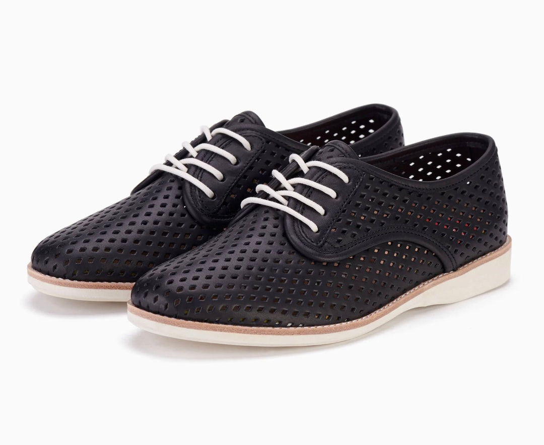 Derby Punch Black ROLLIE Shoes Rollie