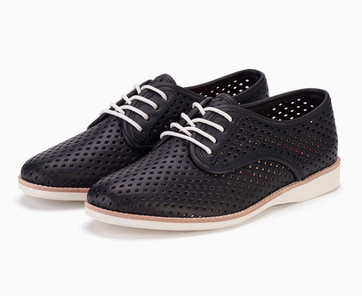 Derby Punch Black ROLLIE Shoes Rollie