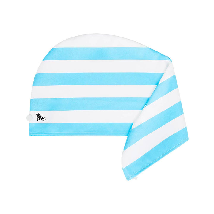 Dock &amp; Bay Hair Wrap Cabana Collection 100% Recycled Tulum Blue hair accessories Until Pty Ltd