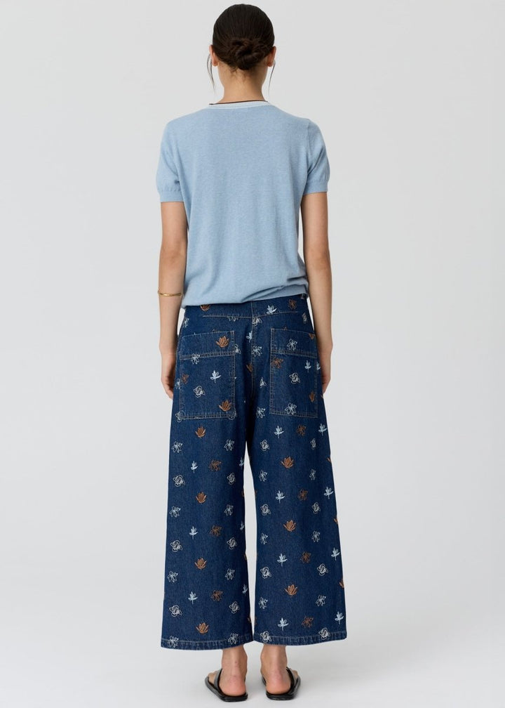 Dillon Tee with Tipping - Blue / Choc - Stanleyandstone