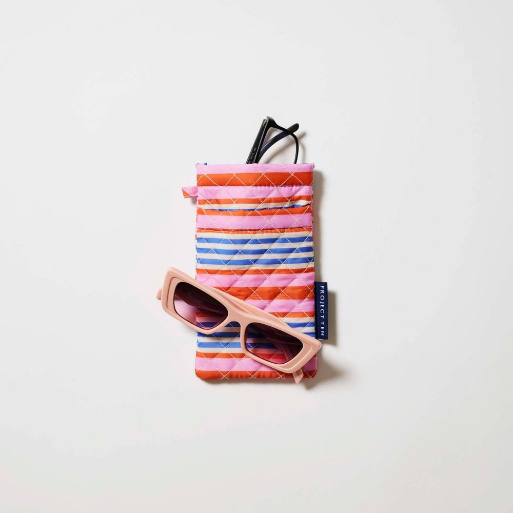 Double Glasses Case – Capri Stripe Bag Project Ten