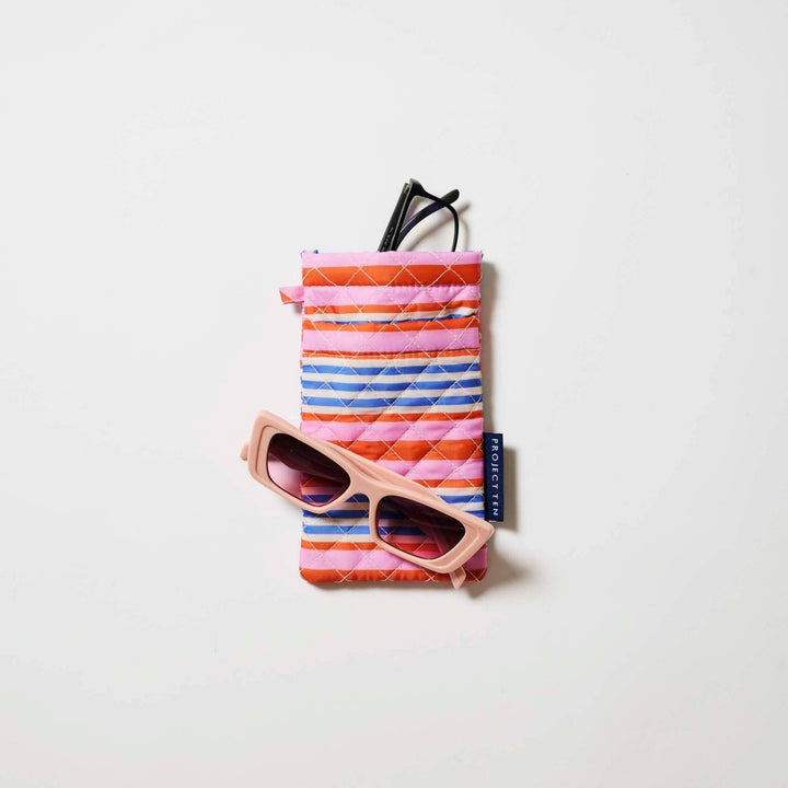 Double Glasses Case – Capri Stripe Bag Project Ten