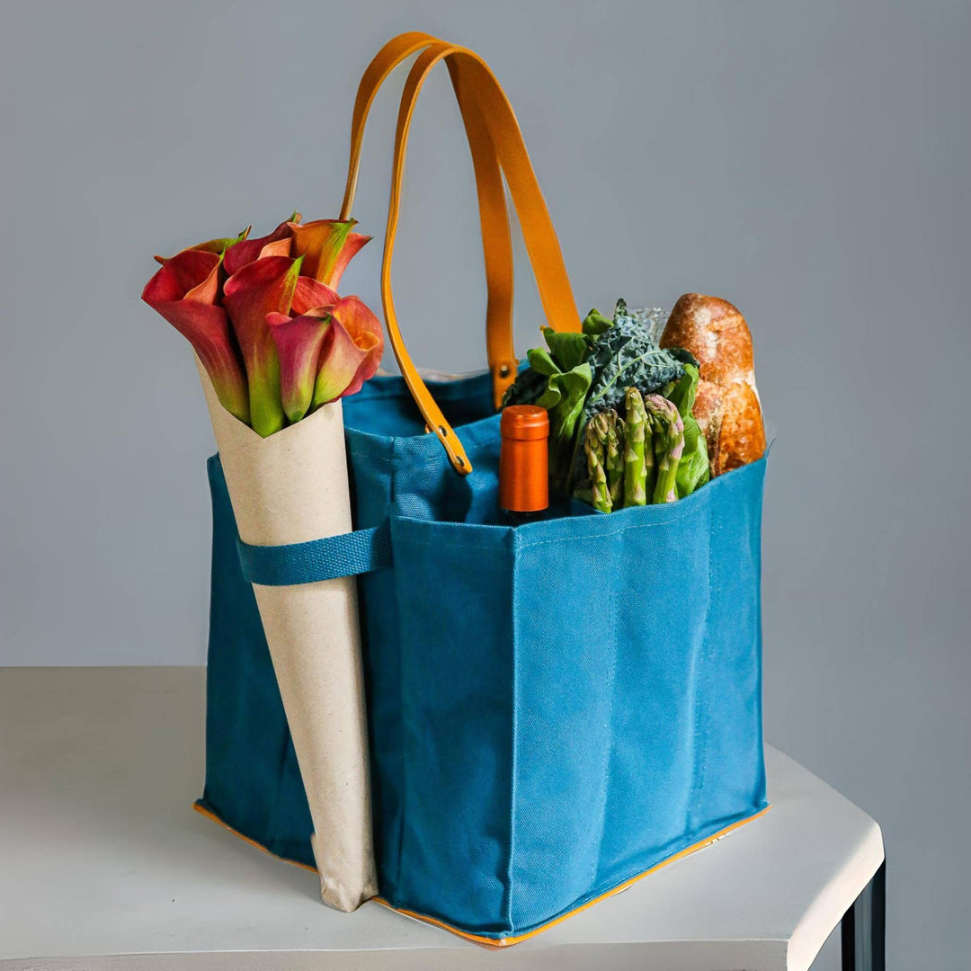 Heavy Canvas Tote Bag | Reusable Multi-Pocket Market Tote CapaBunga®