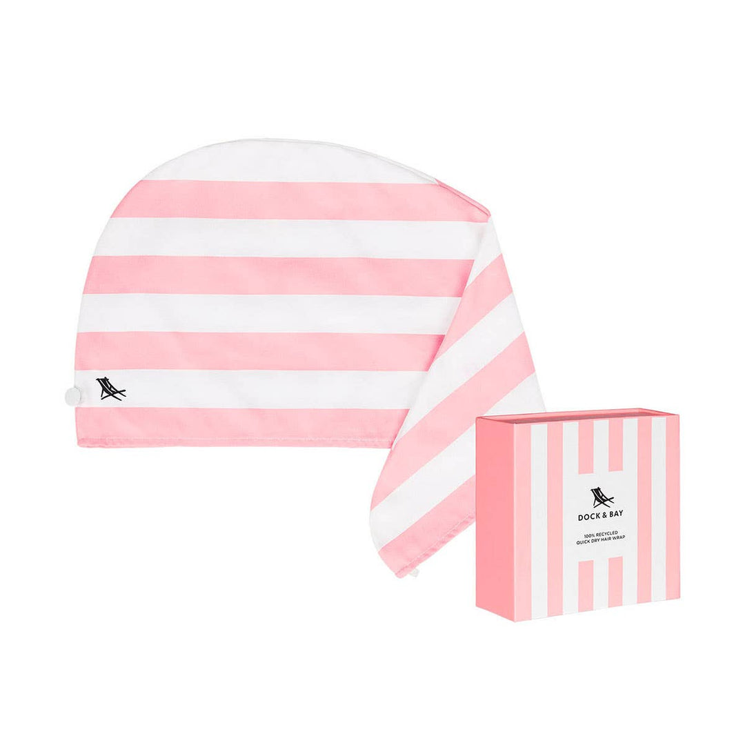 Dock &amp; Bay Hair Wrap Cabana Collection 100% Recycled Malibu Pink hair accessories Until Pty Ltd