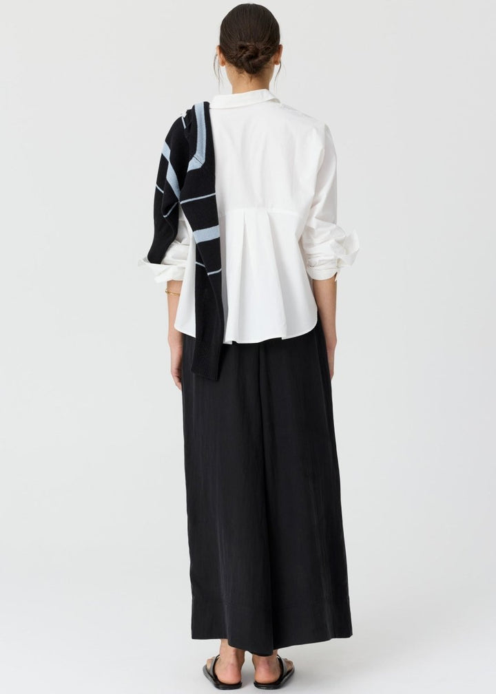 Elina Two Way Shirt - White - Stanleyandstone