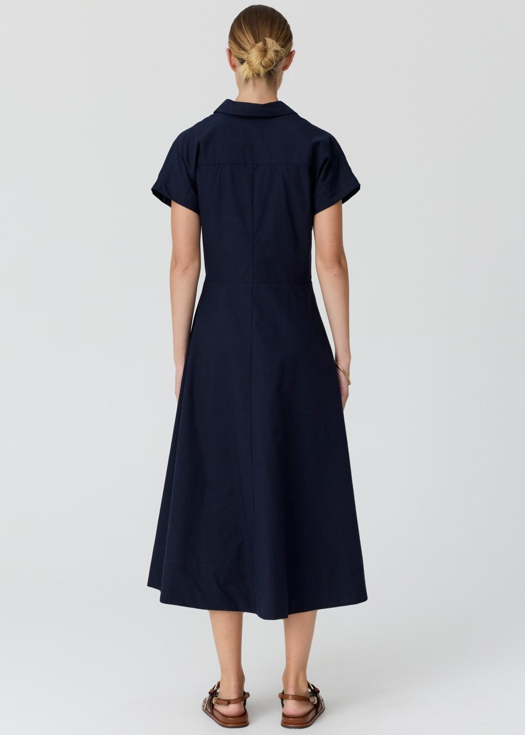 Elina Wrap Shirt Dress - ink POL